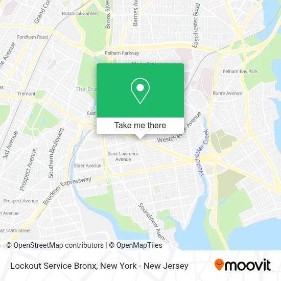 Lockout Service Bronx map