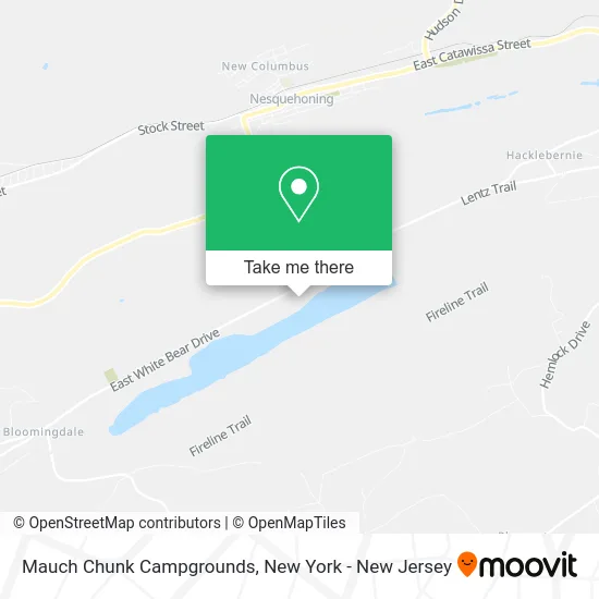 Mauch Chunk Campgrounds map