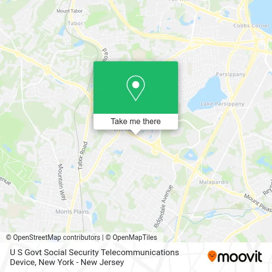 U S Govt Social Security Telecommunications Device map