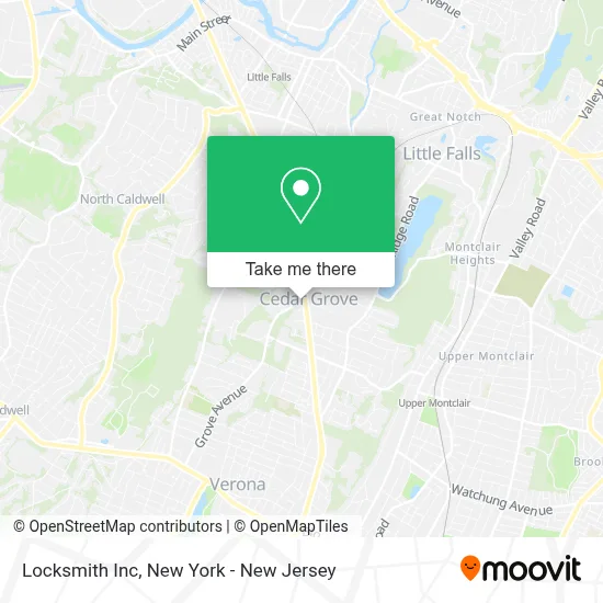 Locksmith Inc map