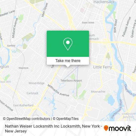 Nathan Weiser Locksmith Inc Locksmith map