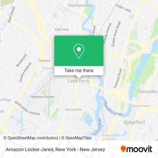 Amazon Locker-Jared map