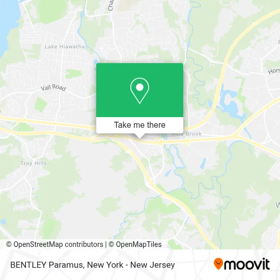 BENTLEY Paramus map