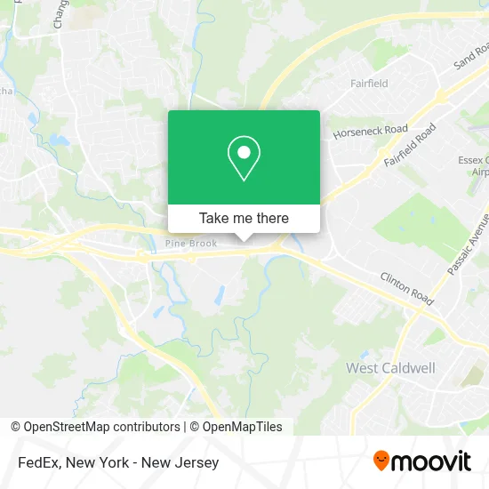 FedEx map