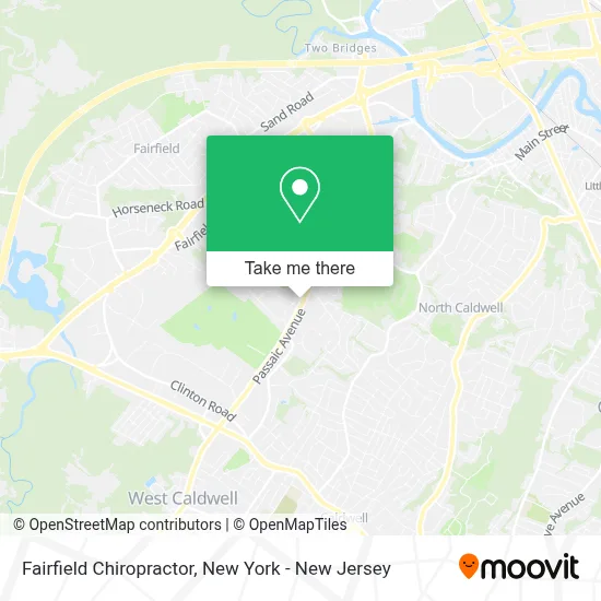 Fairfield Chiropractor map