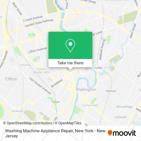 Washing Machine Appliance Repair map