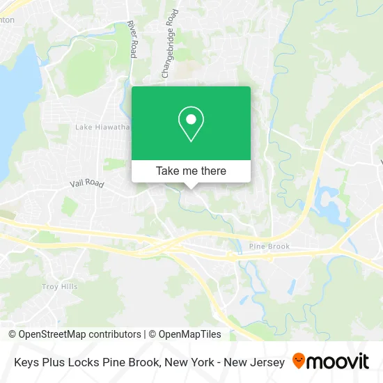 Keys Plus Locks Pine Brook map