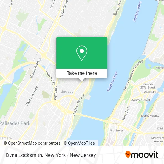 Dyna Locksmith map