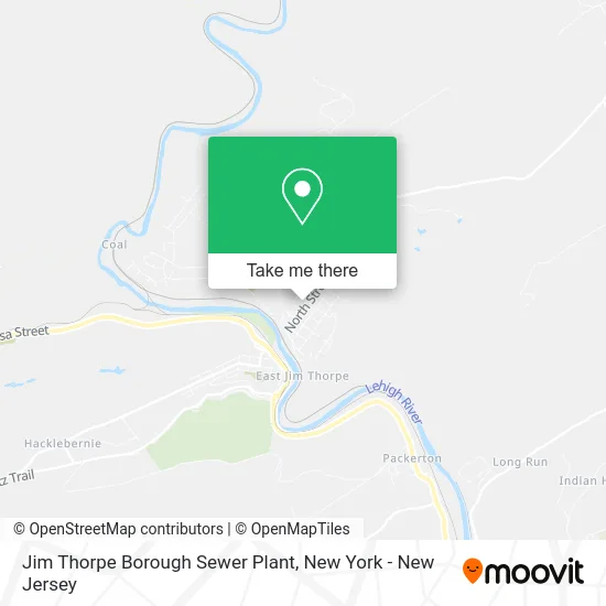 Jim Thorpe Borough Sewer Plant map
