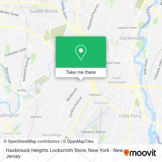 Hasbrouck Heights Locksmith Store map
