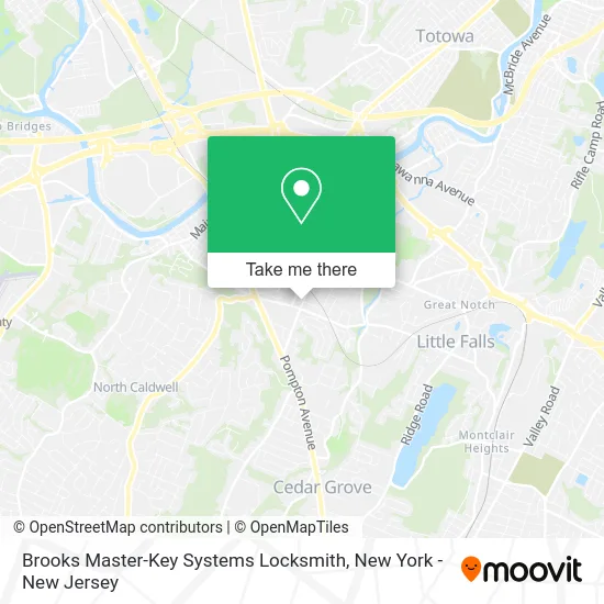 Brooks Master-Key Systems Locksmith map