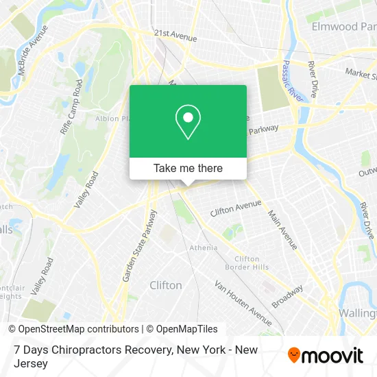 7 Days Chiropractors Recovery map