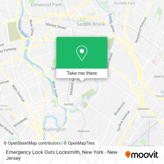 Emergency Lock Outs Locksmith map