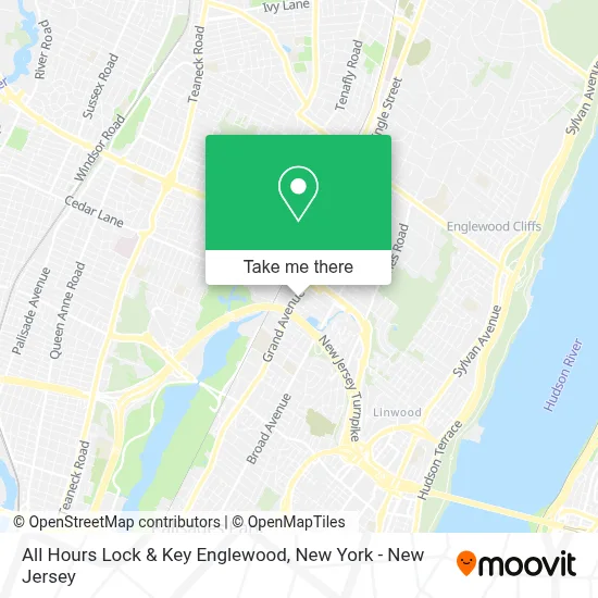 All Hours Lock & Key Englewood map
