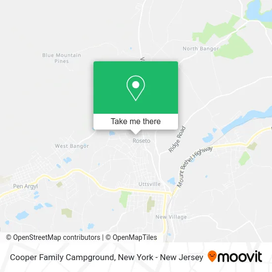 Cooper Family Campground map