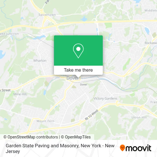 Garden State Paving and Masonry map