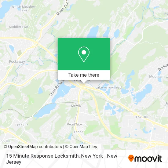 15 Minute Response Locksmith map