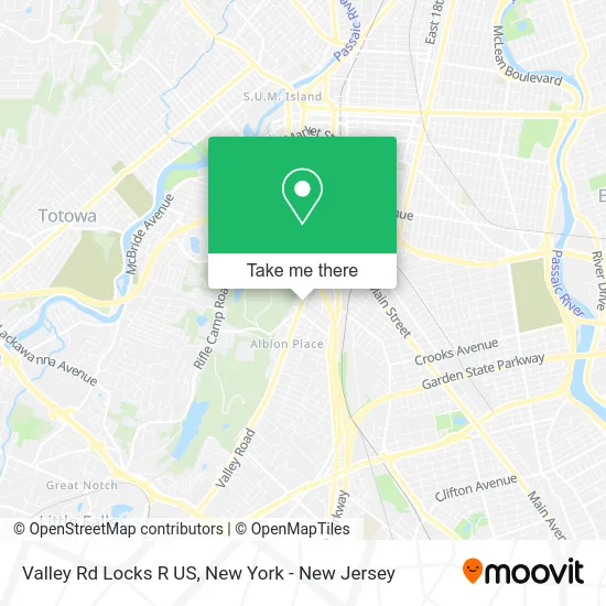 Valley Rd Locks R US map