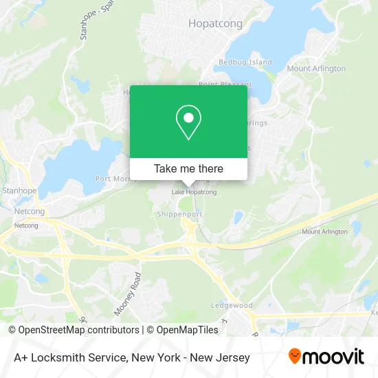 A+ Locksmith Service map