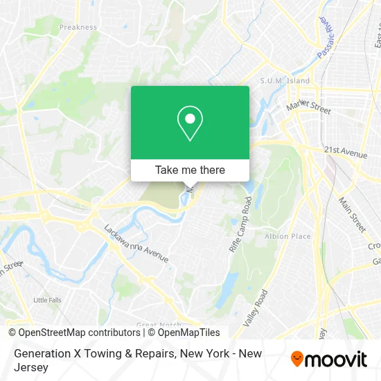 Generation X Towing & Repairs map