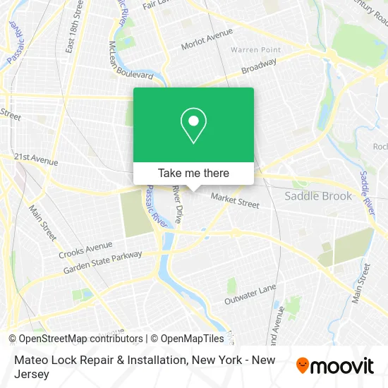 Mapa de Mateo Lock Repair & Installation