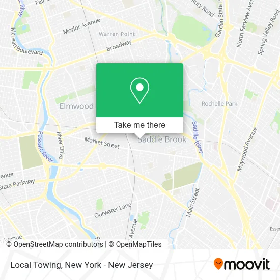 Local Towing map