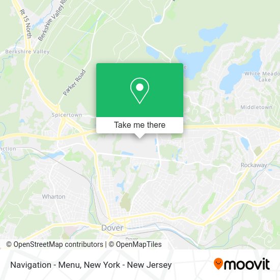 Navigation - Menu map