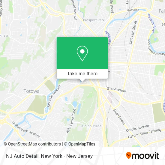 NJ Auto Detail map