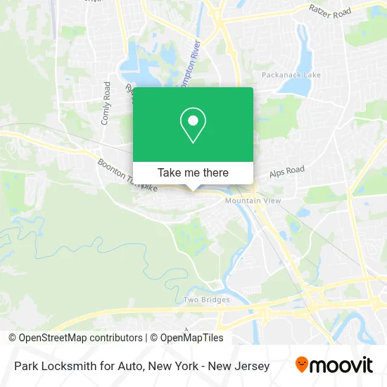 Park Locksmith for Auto map