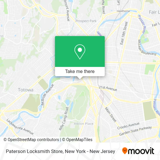 Paterson Locksmith Store map