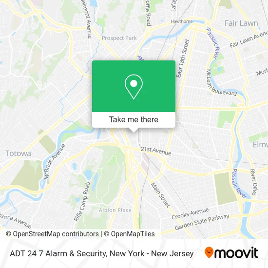 ADT 24 7 Alarm & Security map