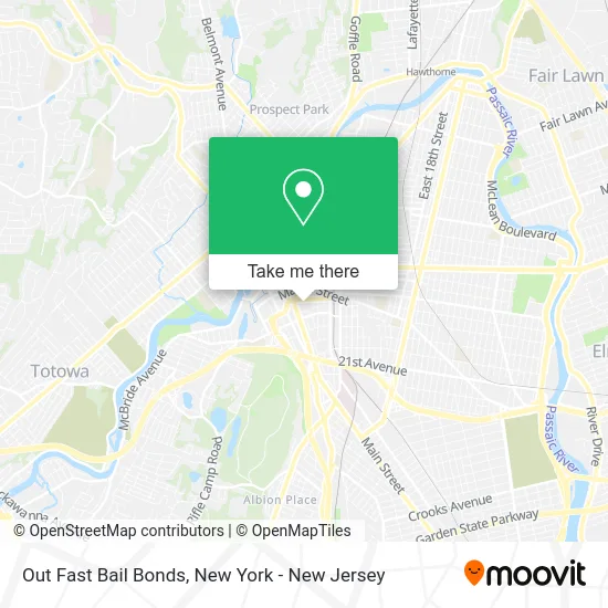 Out Fast Bail Bonds map