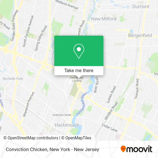 Conviction Chicken map