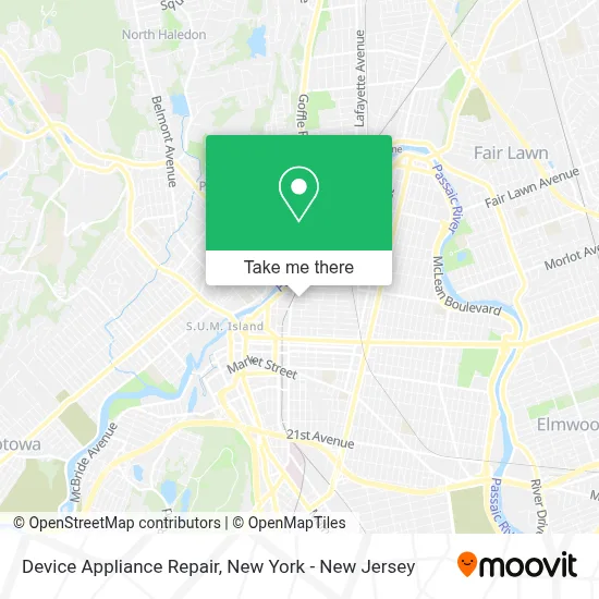 Device Appliance Repair map