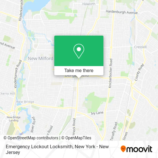 Emergency Lockout Locksmith map