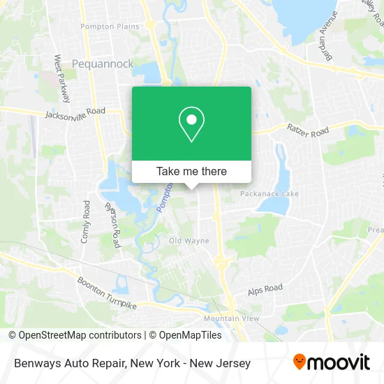 Benways Auto Repair map