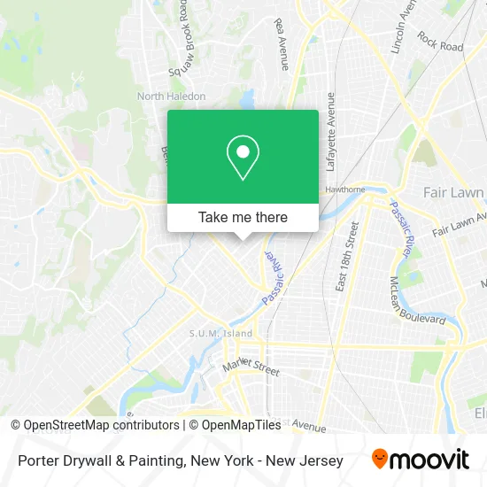 Porter Drywall & Painting map