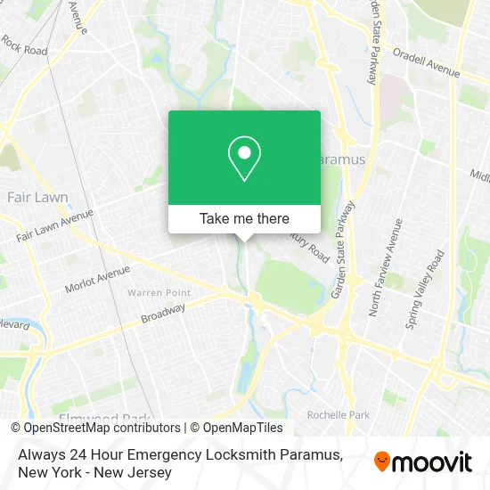 Always 24 Hour Emergency Locksmith Paramus map