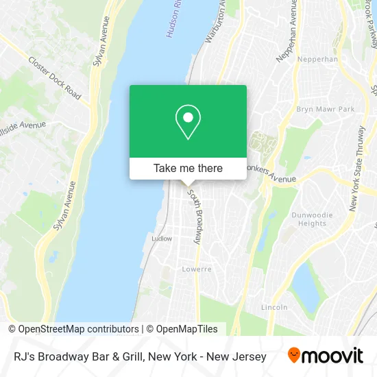 RJ's Broadway Bar & Grill map