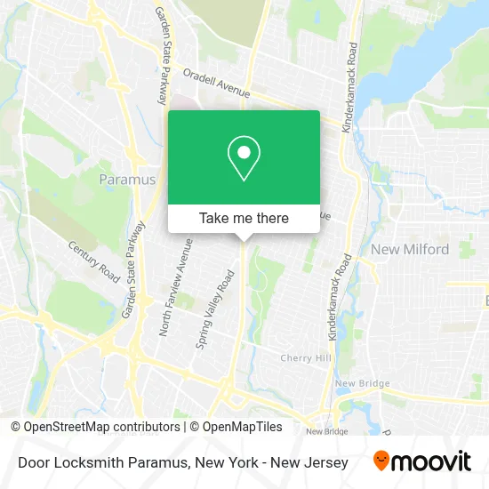 Door Locksmith Paramus map