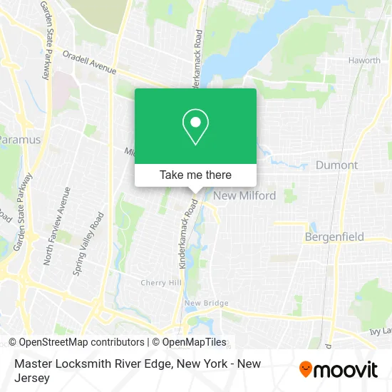 Master Locksmith River Edge map