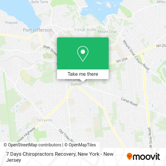 7 Days Chiropractors Recovery map