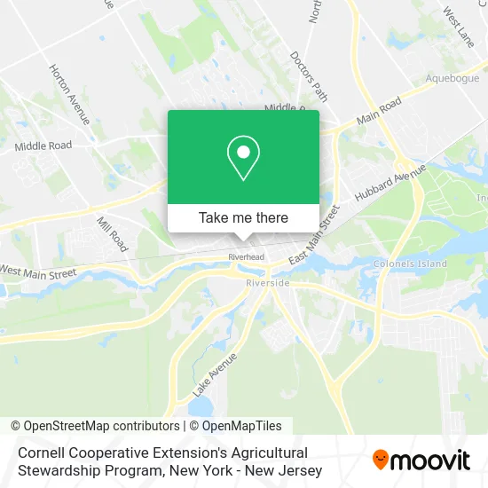 Mapa de Cornell Cooperative Extension's Agricultural Stewardship Program