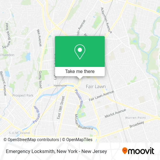 Emergency Locksmith map