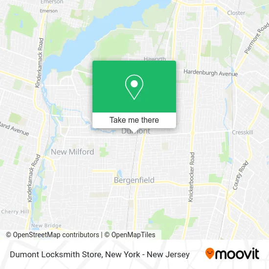 Dumont Locksmith Store map
