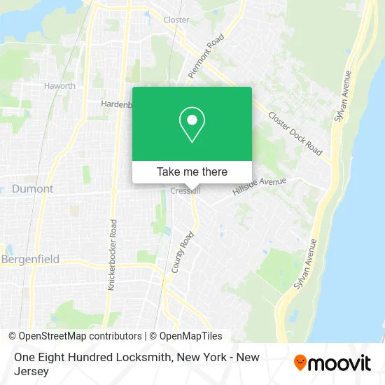 One Eight Hundred Locksmith map