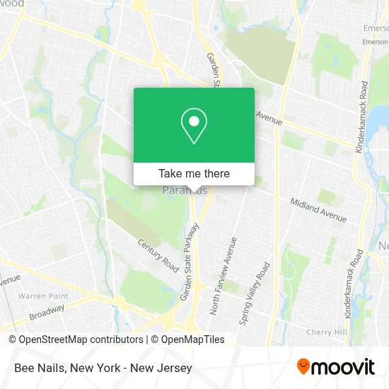 Bee Nails map