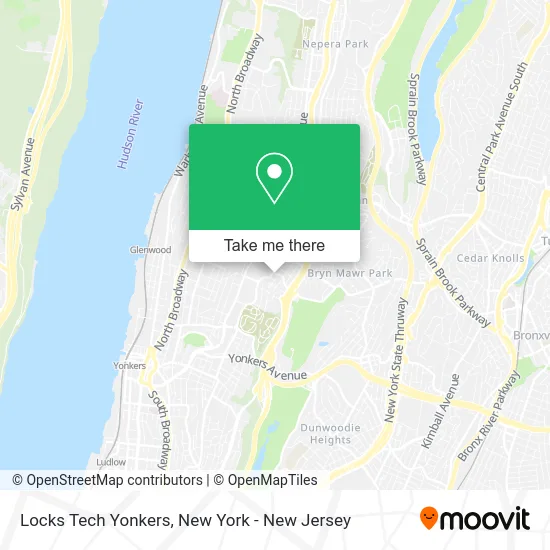 Locks Tech Yonkers map