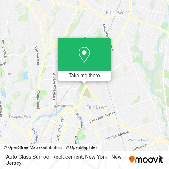 Auto Glass Sunroof Replacement map