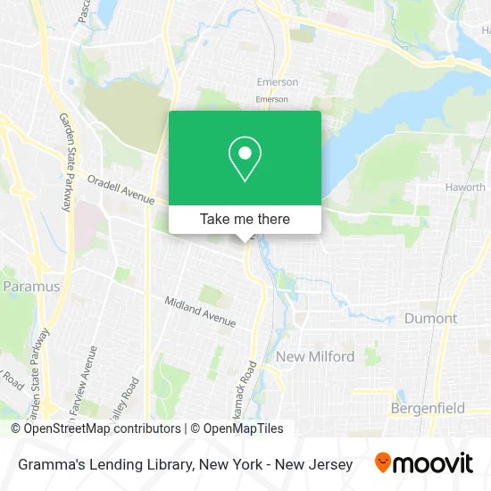 Gramma's Lending Library map